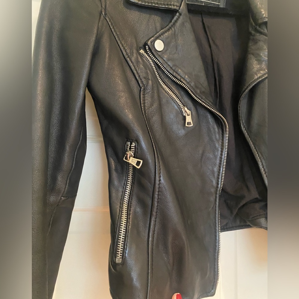 Zara leather jacket - Picture 3 of 8